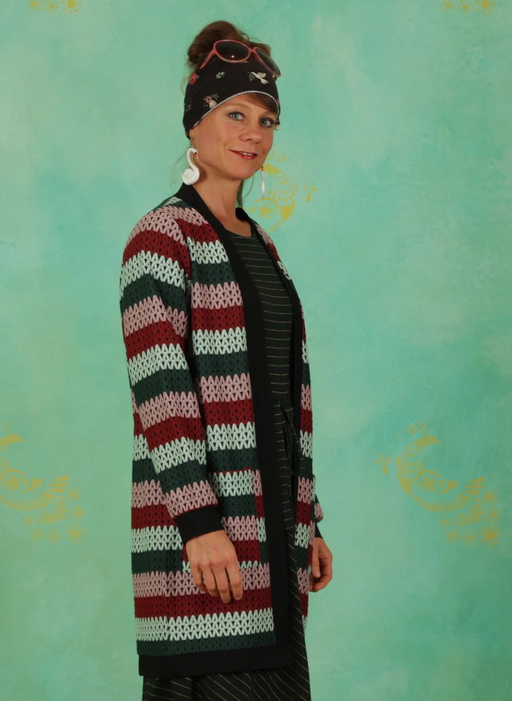 Cardigan, 12608, stripes-multi - Bild 2