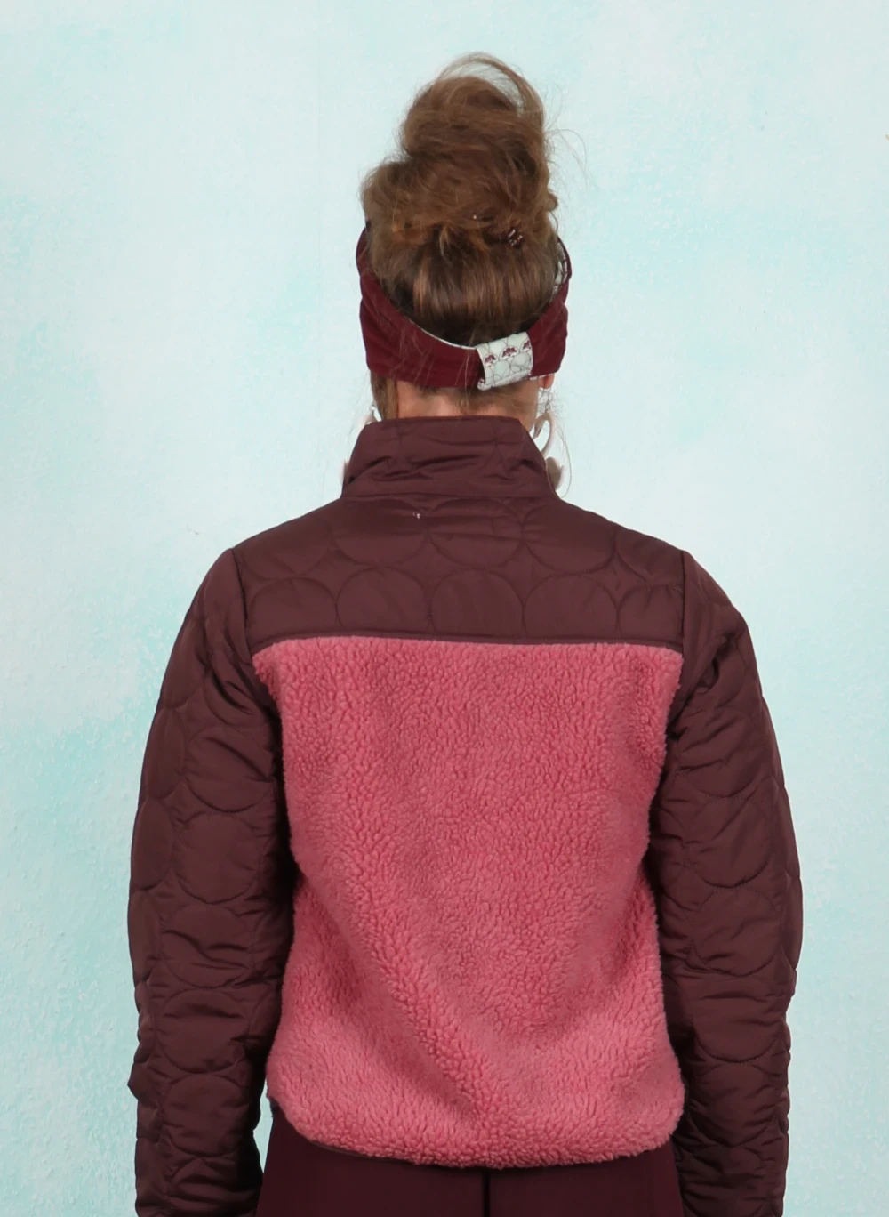 Fleece-Jacke, 12800-05791, dark-wine-pink - Bild 3