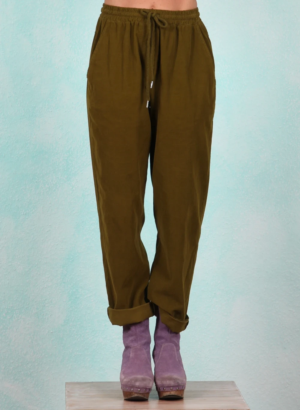 Cord-Hose, 12869-05832, green - Bild 1