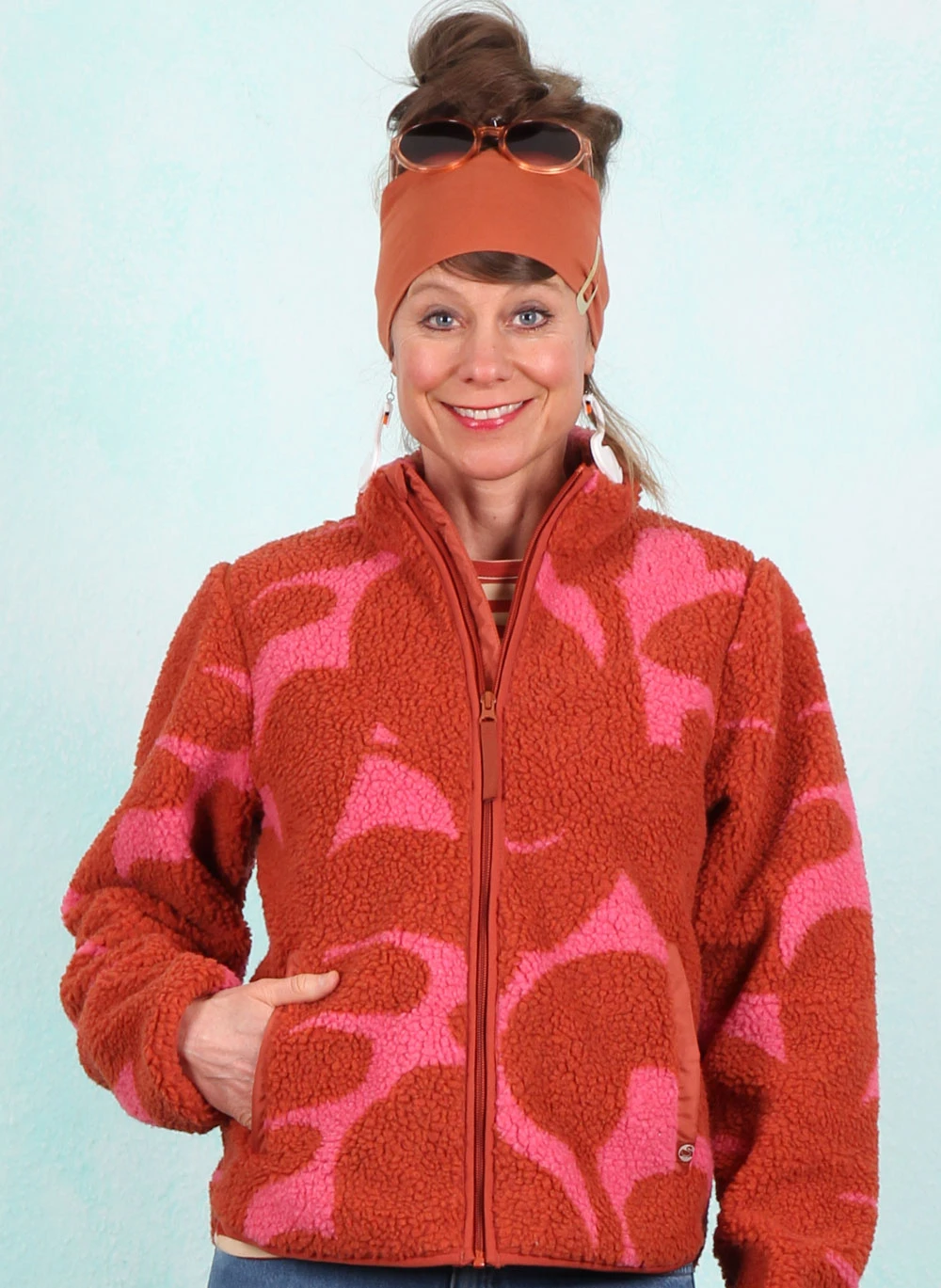 Fleece-Jacke, 12913-05146, rust-pink - Bild 1