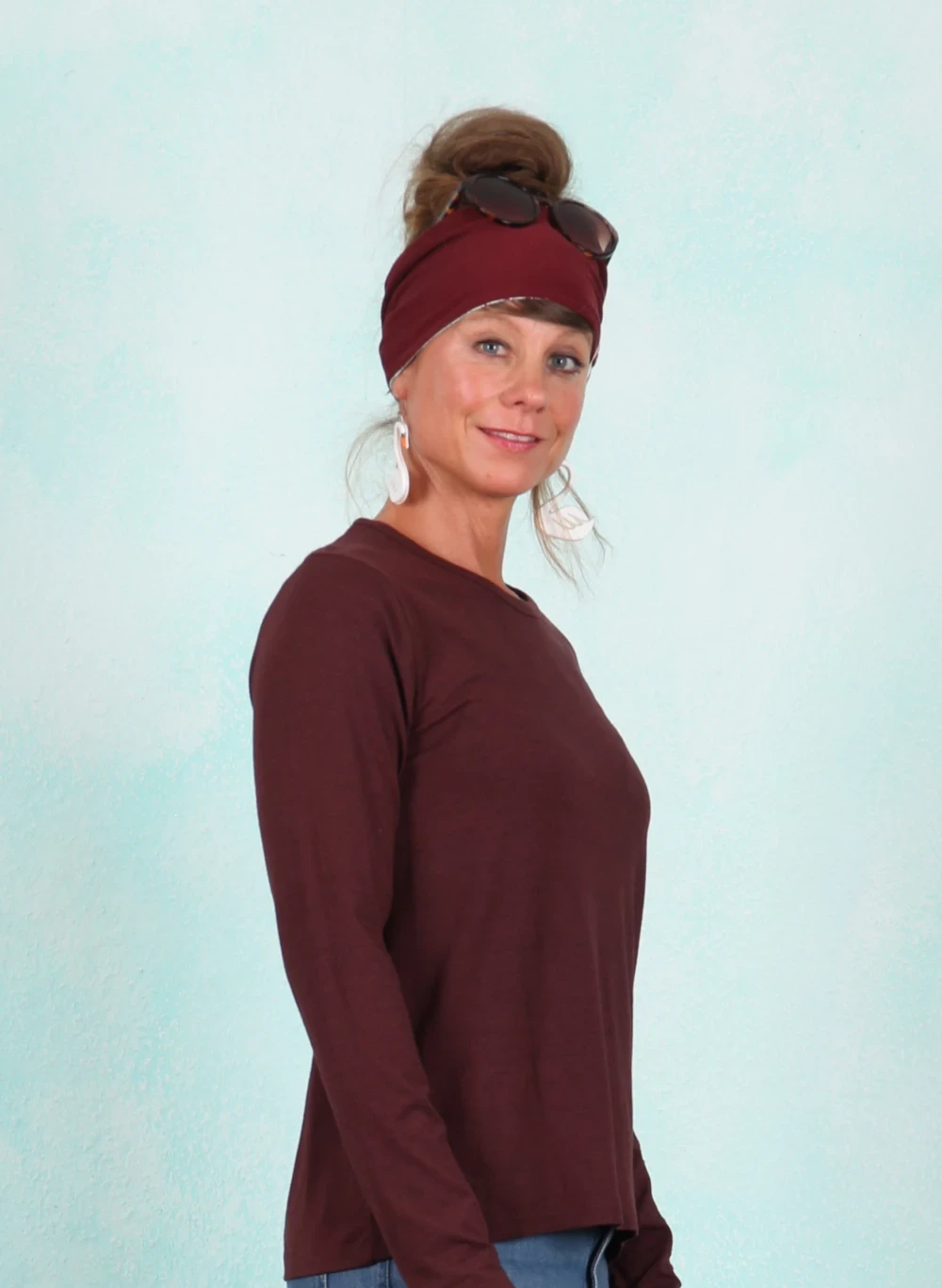 Shirt, 13038-05759, dark-wine - Bild 2