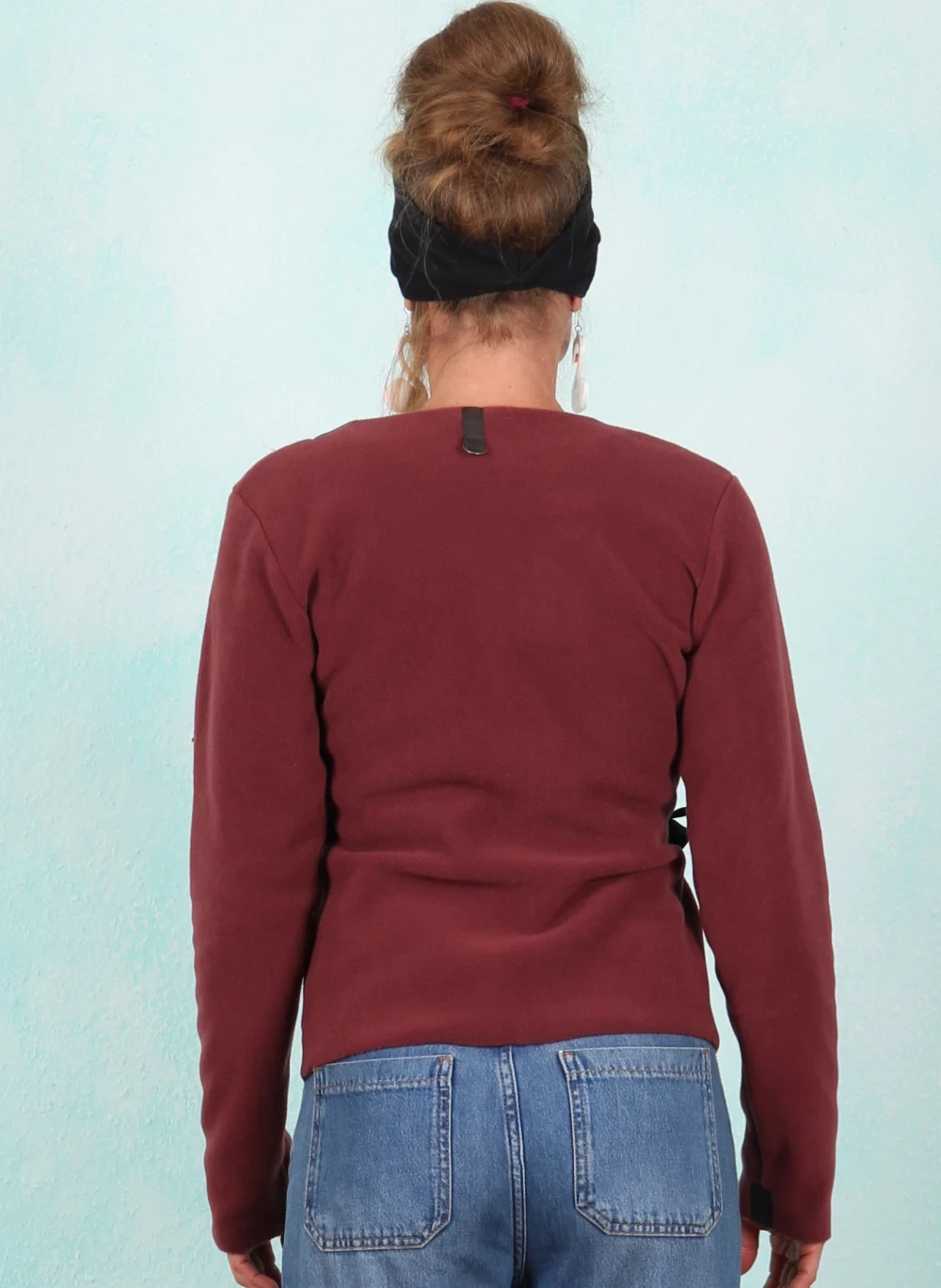 Fleece-Jacke, 1418-474, wine - Bild 3