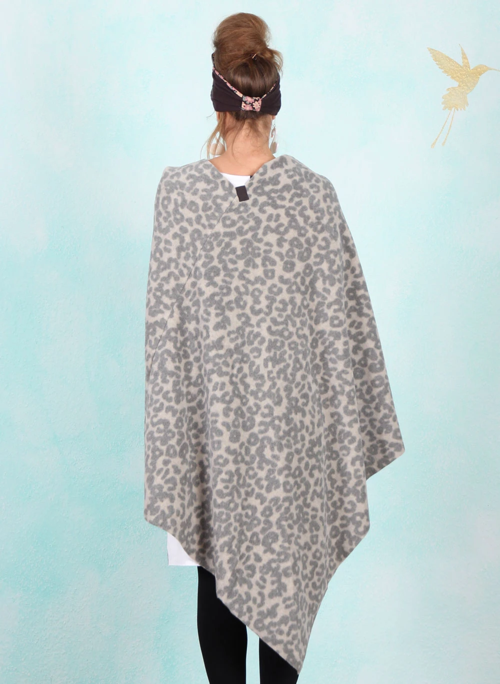 Poncho, 4040P-105, grey - Bild 3