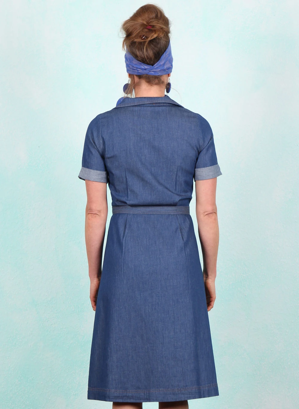 Kleid, 61129, blue-denim - Bild 3