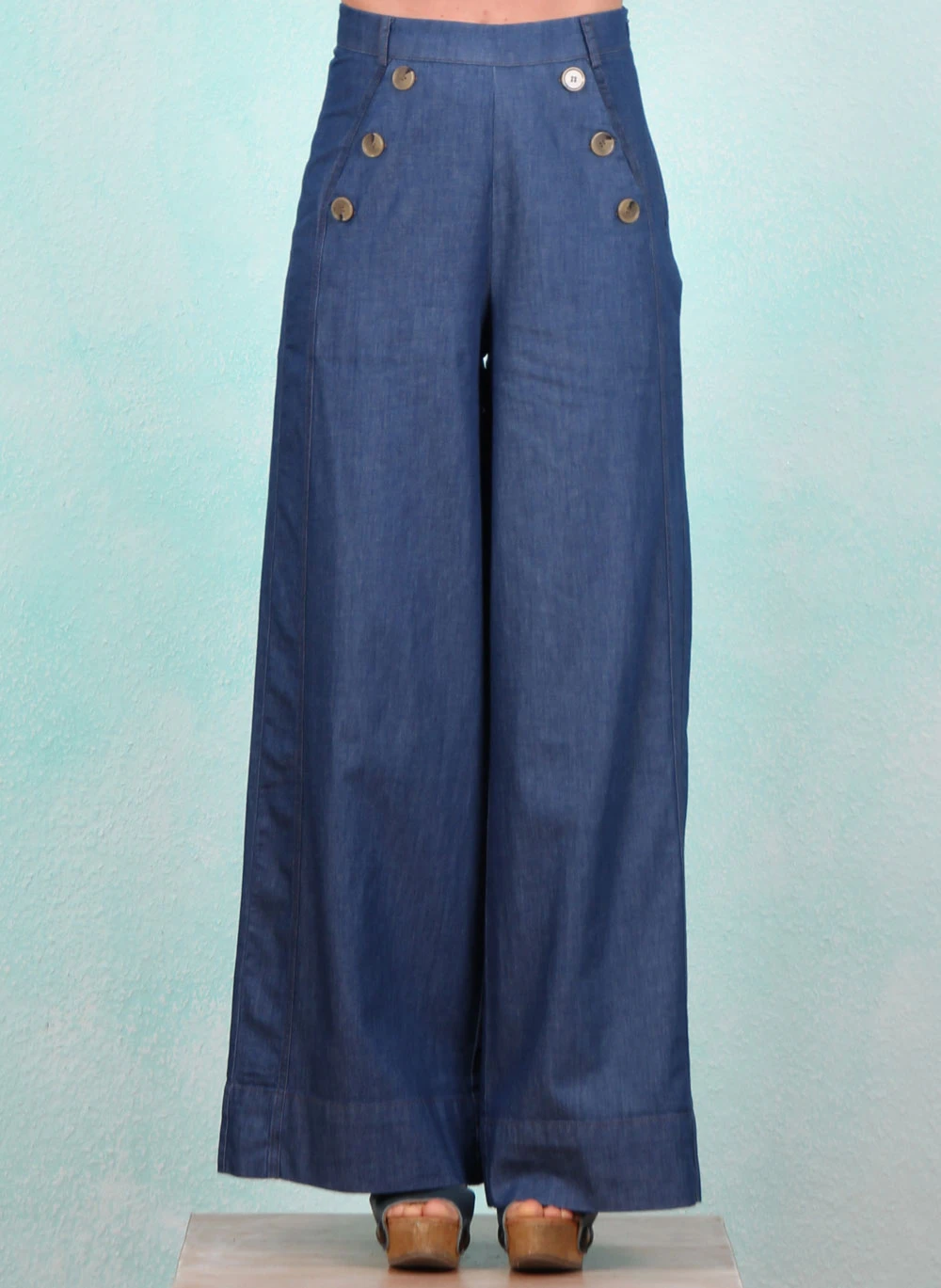 Hose, 61567, blue-denim - Bild 1
