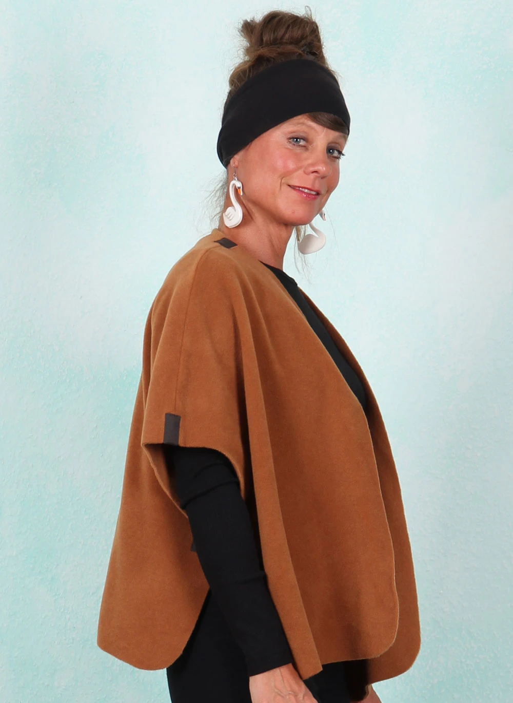 Fleece-Cardigan, 7174-706, rust - Bild 3