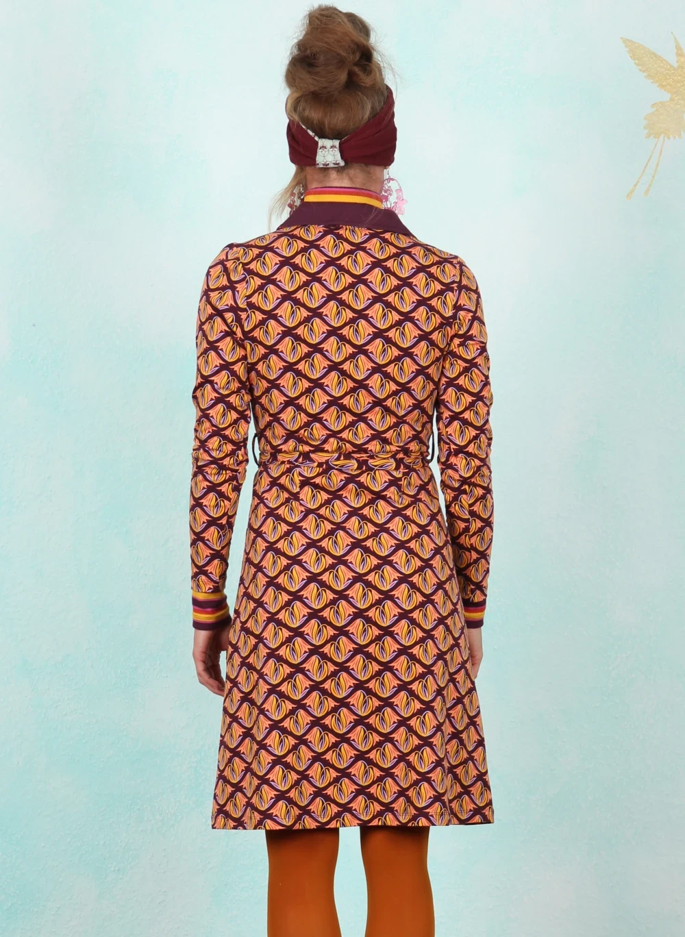 Kleid, AW26061, wine-multi - Bild 3