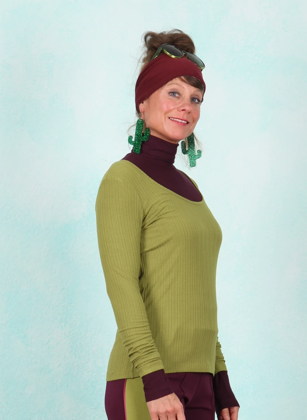 Shirt, AW26210, green - Bild 2