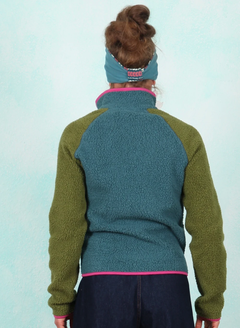 Fleece-Jacke, AW26300, petrol-green - Bild 3