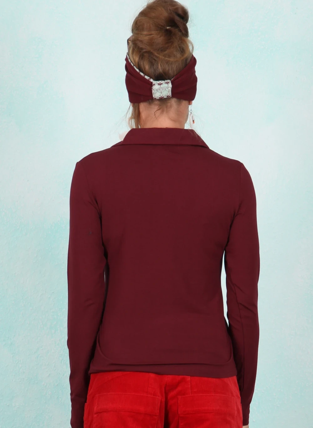 Bluse, FB008-BVS-W05, wine - Bild 3