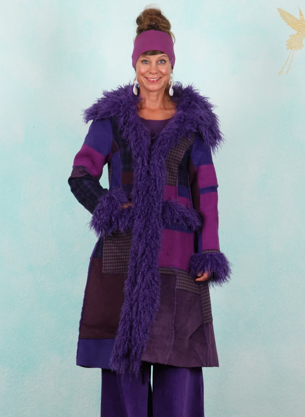 Mantel, FD045-PWL-D01, purple - Bild 1