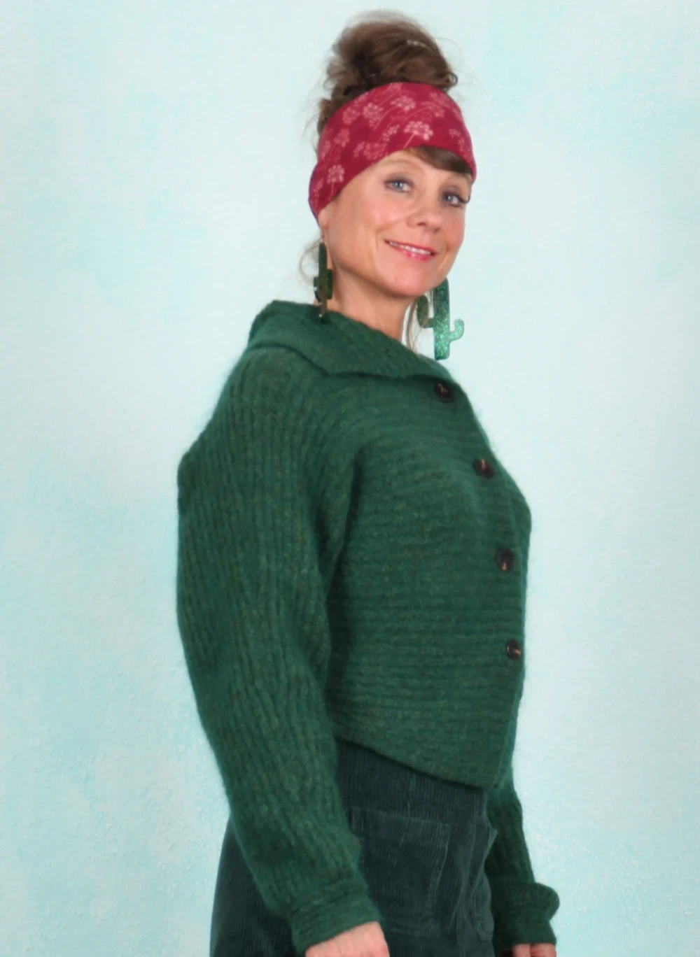Cardigan, FD048-CCM-D07, green - Bild 2