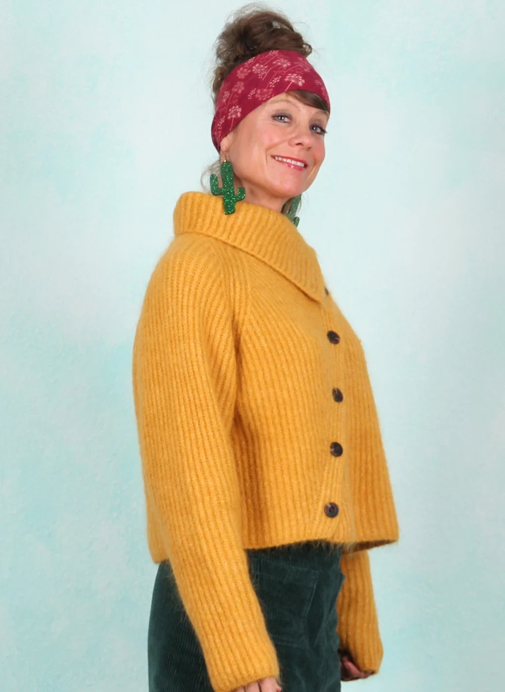 Cardigan, FD049-CCM-D44, yellow - Bild 2