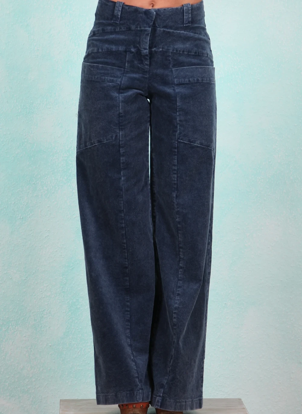 Cord-Hose, HA018-RBST-D04, blue - Bild 1