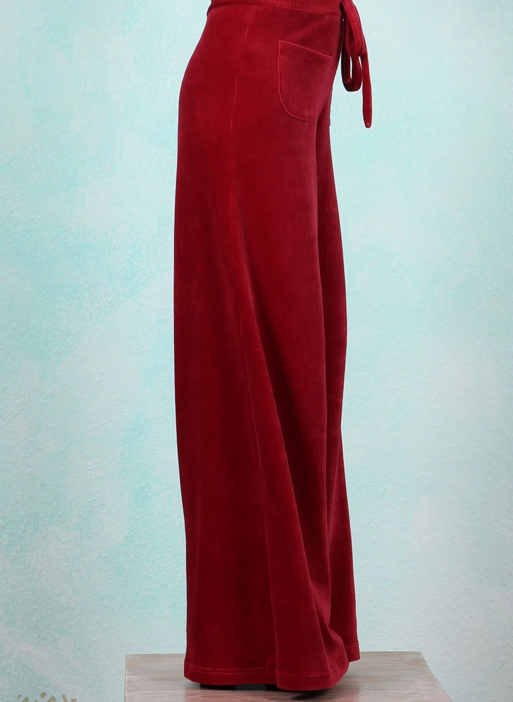 Samtcord-Hose ( fällt kleiner aus), HG015-RNK-B05, red - Bild 2