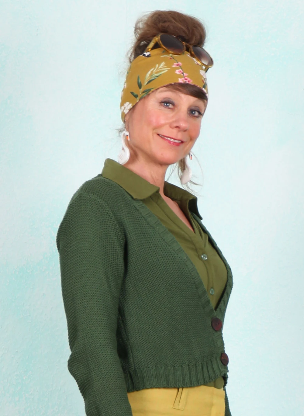Cardigan, HW003-COS-C07, green - Bild 2