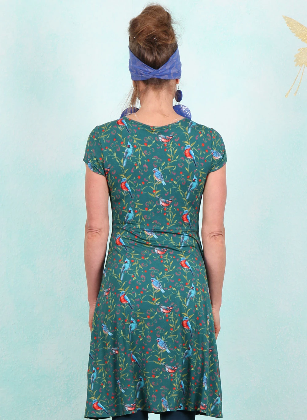 Kleid, HY033-TPFA3-C10, petrol - Bild 3