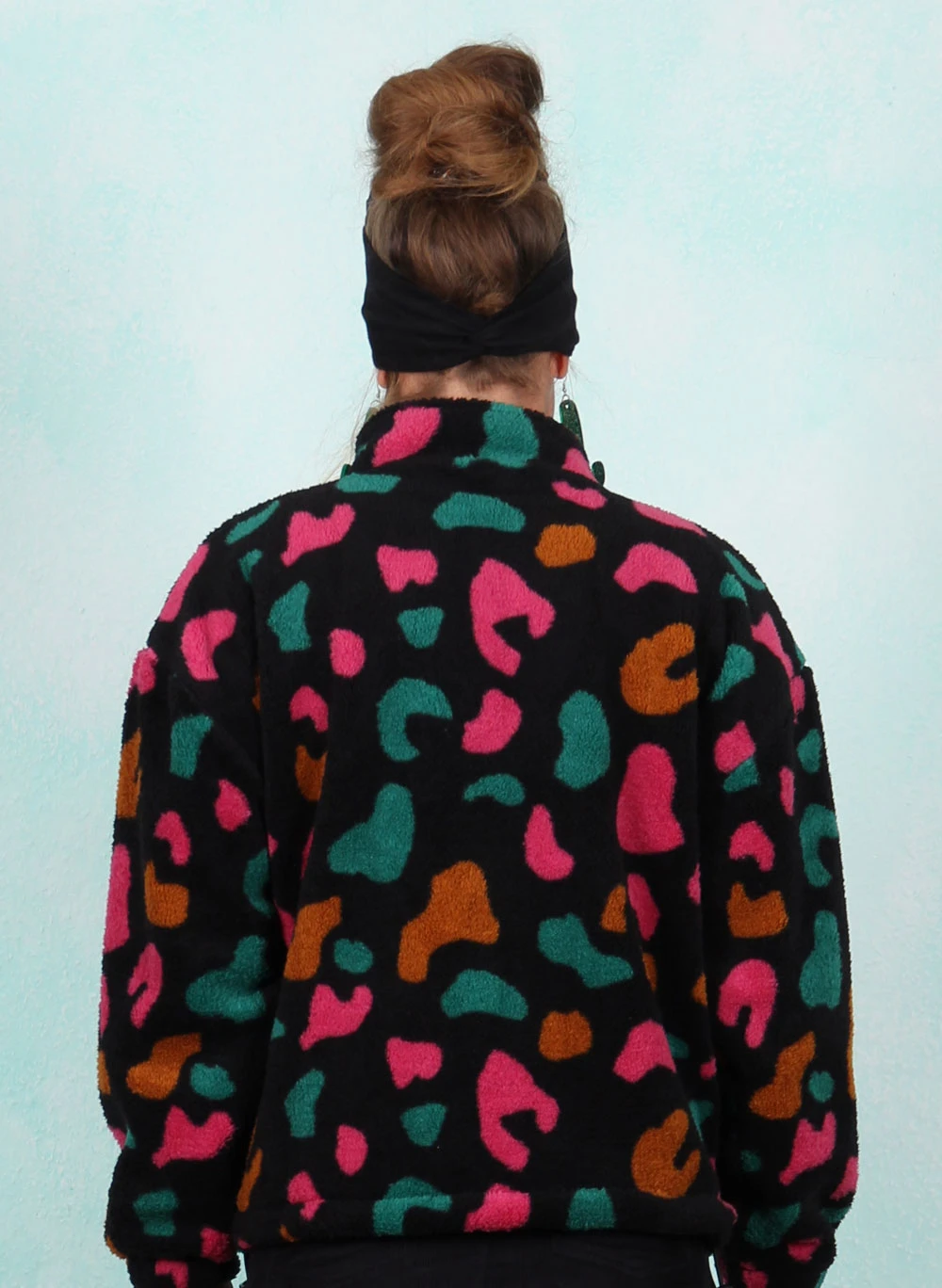 Fleece-Jacke, J0003, black-multi - Bild 3