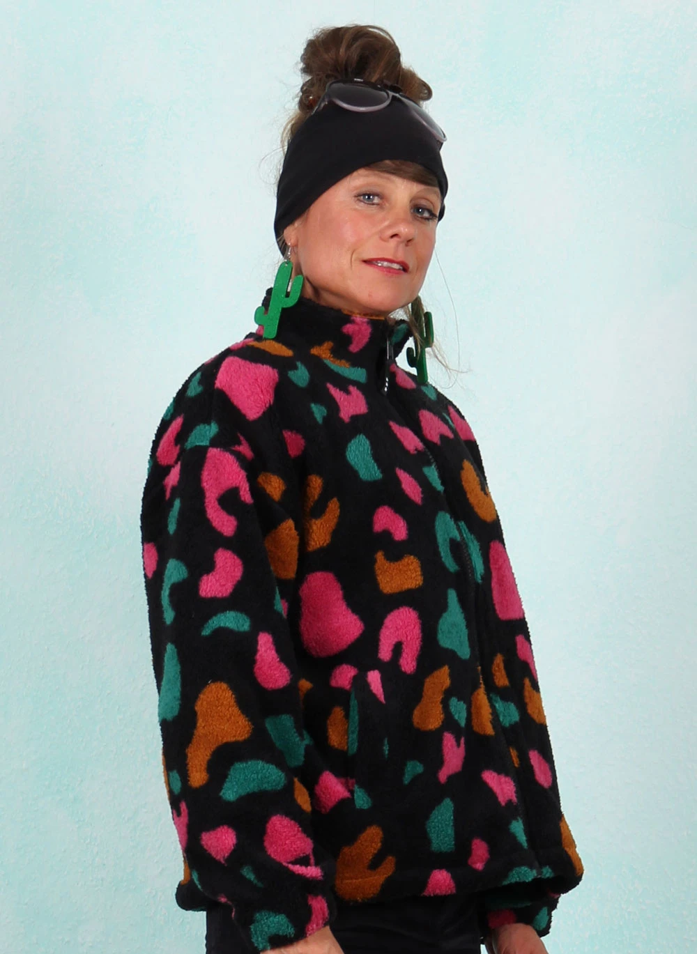 Fleece-Jacke, J0003, black-multi - Bild 2
