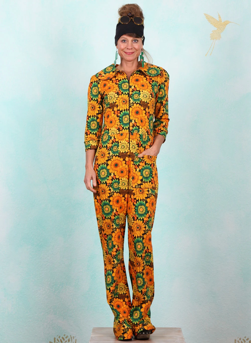 Jumpsuit, JUMP-800, yellow-multi - Bild 1