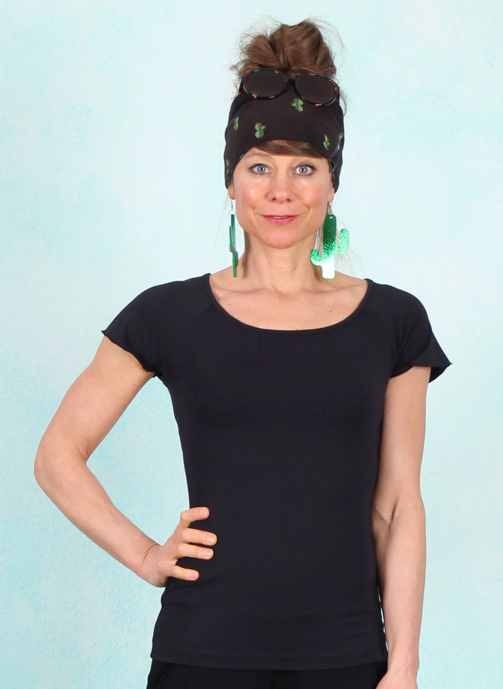 Shirt, LASU2417, black - Bild 1