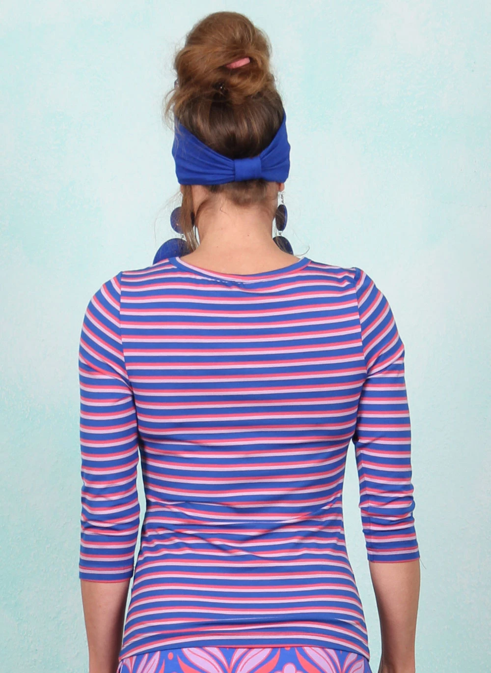 Shirt, LASU2540, blue-multi - Bild 3