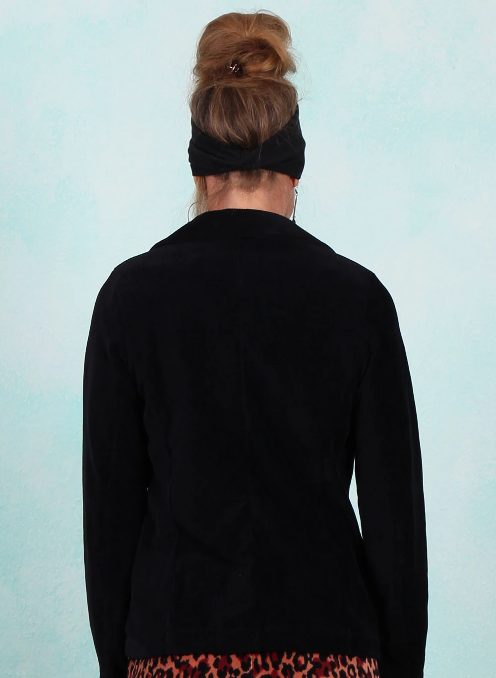 Rib-Velours-Blazer, LAWI2460, black - Bild 3