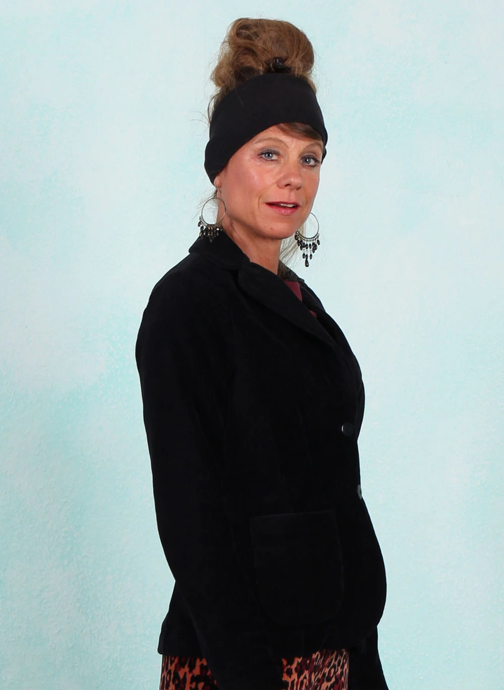 Rib-Velours-Blazer, LAWI2460, black - Bild 2