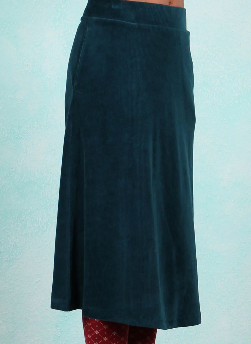 Rib-Velour-Rock, LAWI25166, petrol - Bild 2