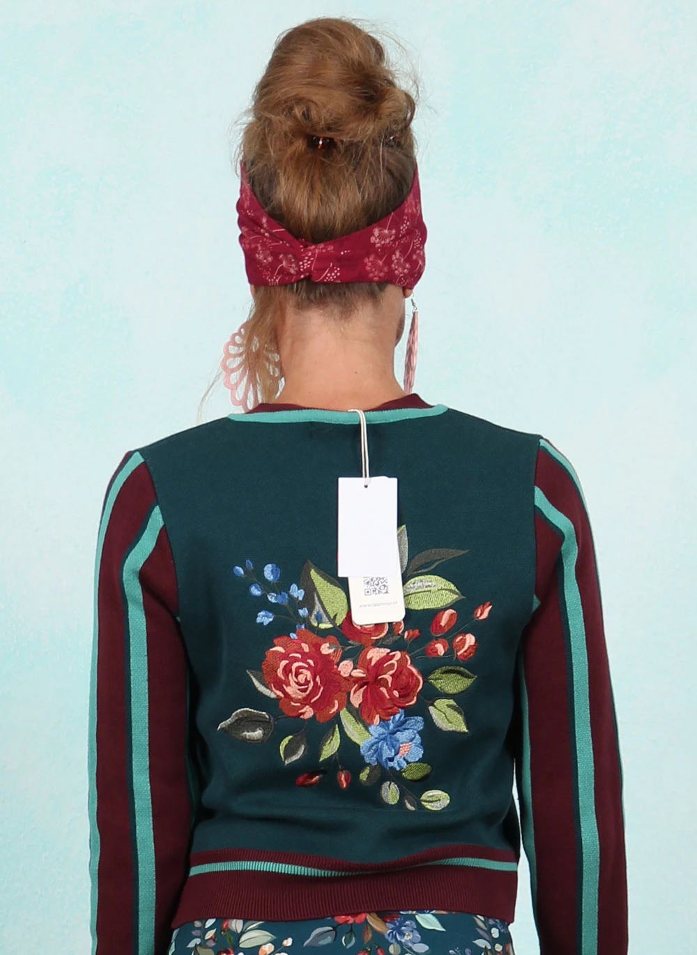 Cardigan, LAWI25210, green-multi - Bild 3