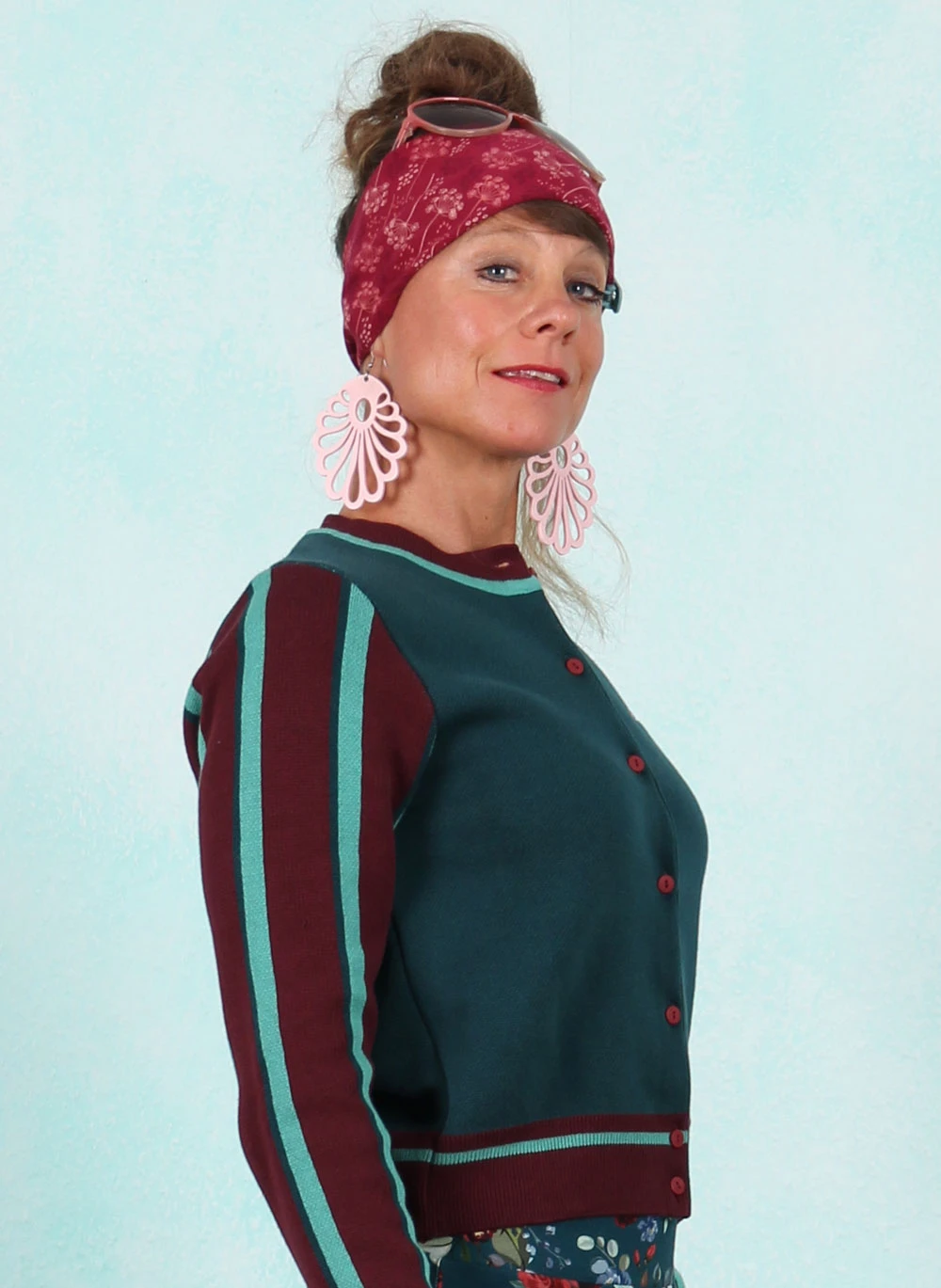 Cardigan, LAWI25210, green-multi - Bild 2