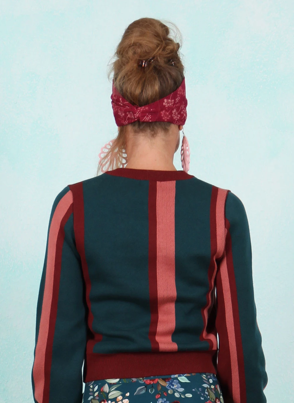 Pullover, LAWI25217, wine-stripes - Bild 3