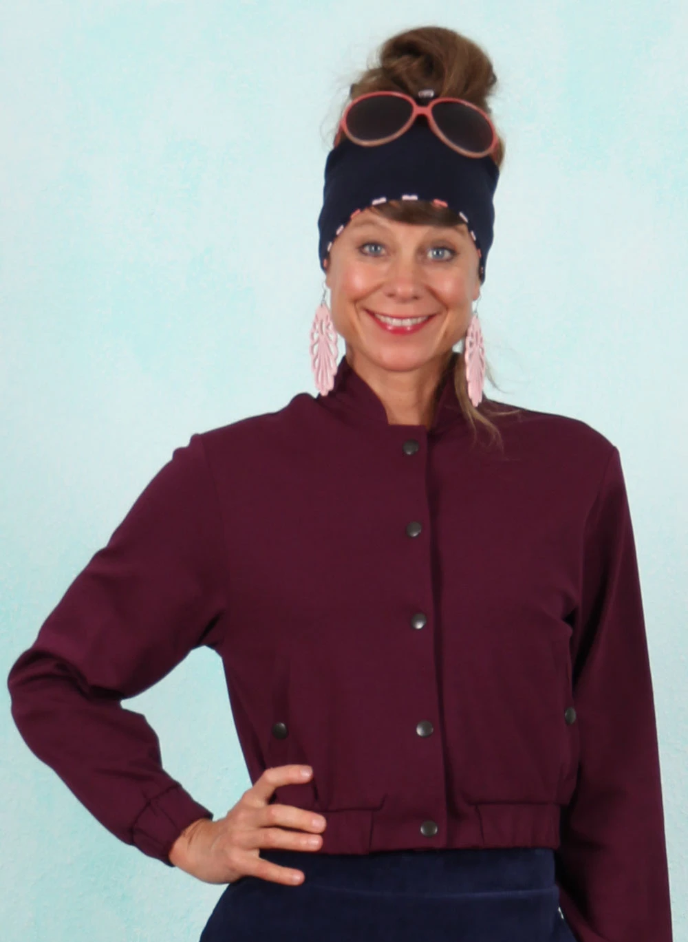 Jacke, LAWI2543, wine - Bild 1