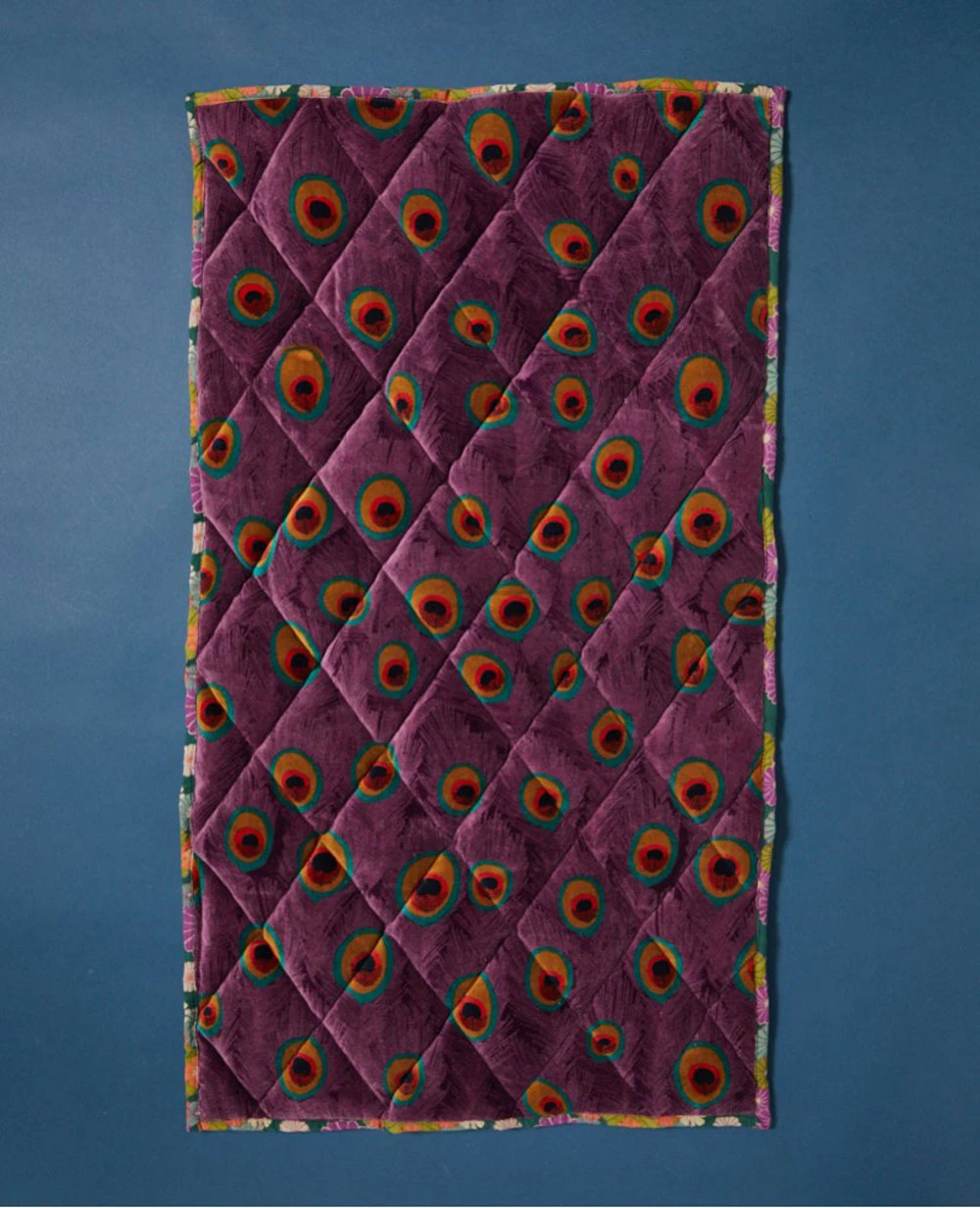 Quilt-Sitzunterlage, PT-001, purple-green - Bild 1