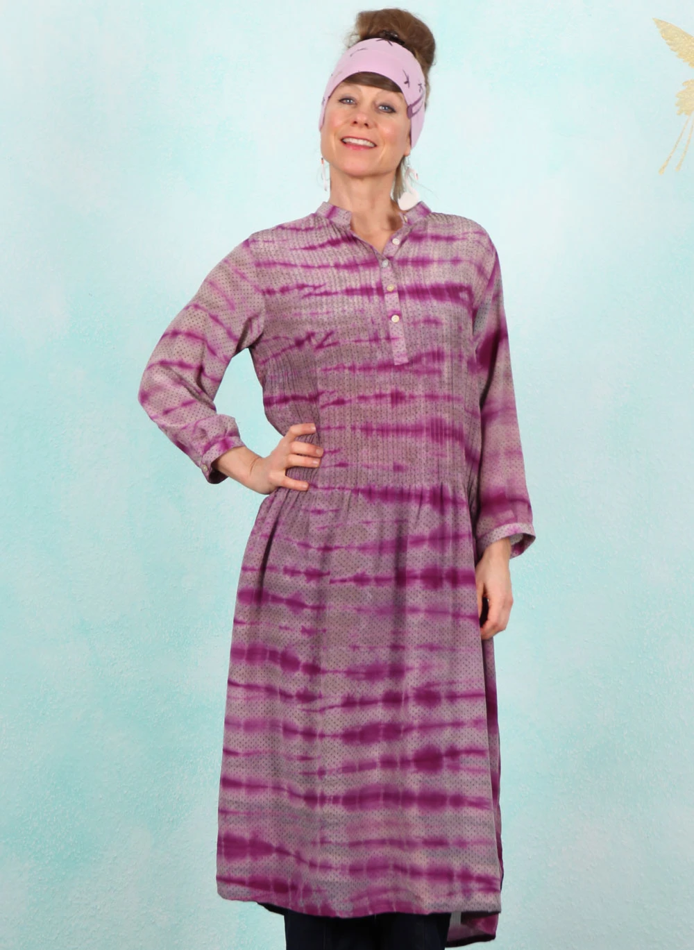 Kleid, SELMAD-2877, purple - Bild 1