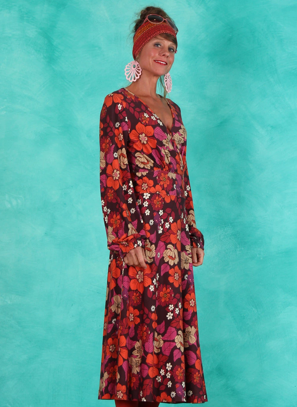 Kleid, TBP5960, brown-multi - Bild 2