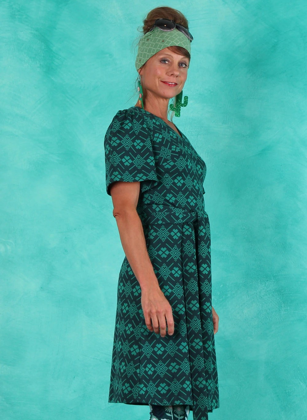 Kleid, WTG-AU23-11, green - Bild 2