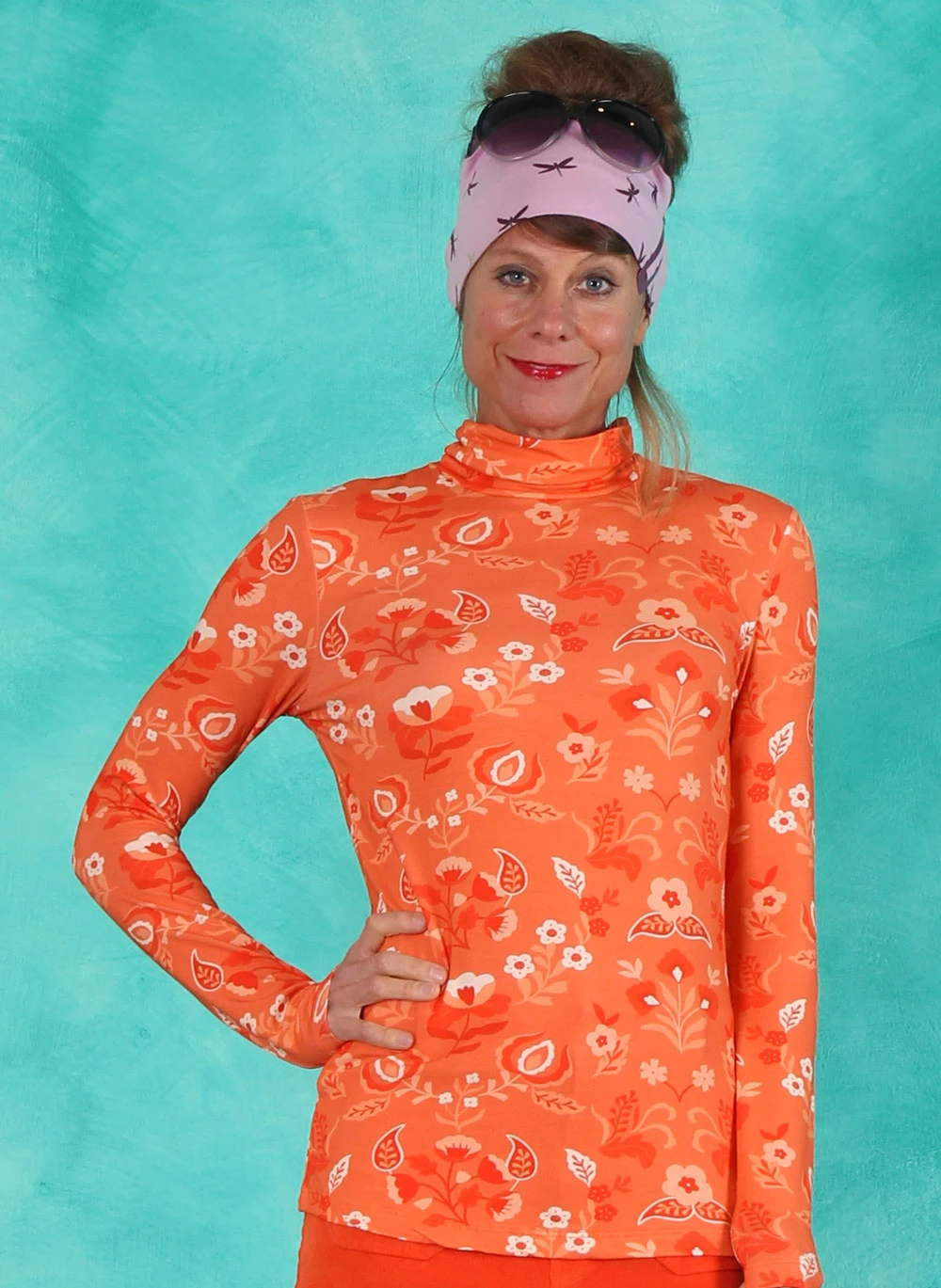 Shirt, WTG-AU23-25, orange - Bild 1