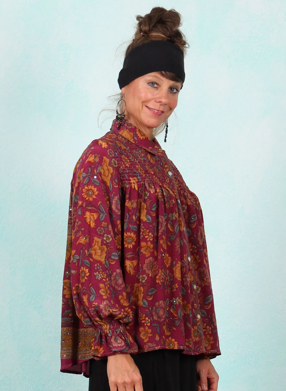 Bluse, byLi012, purple - Bild 2