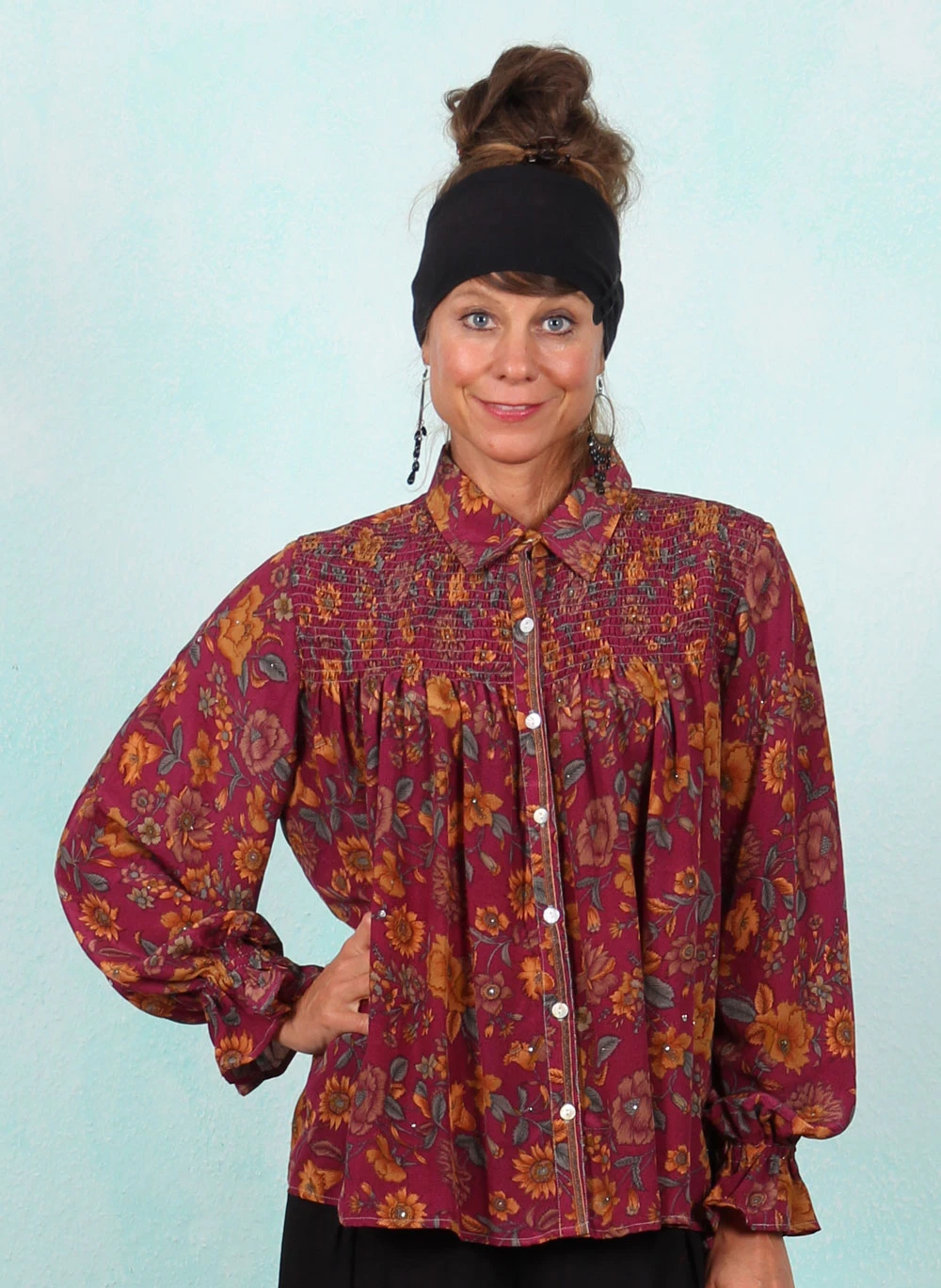 Bluse, byLi012, purple - Bild 1