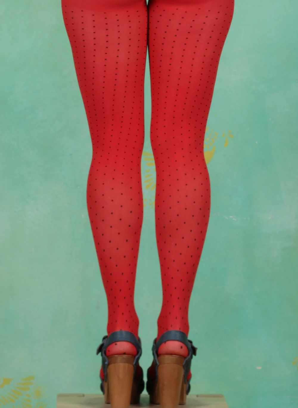 Strumpfhose, Reds Baby Black Dots, red/black - Bild 3