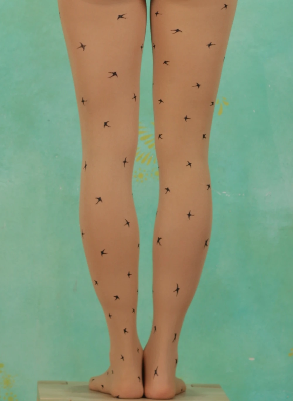 Strumpfhose, Fly Me A Latte, beige/black - Bild 3