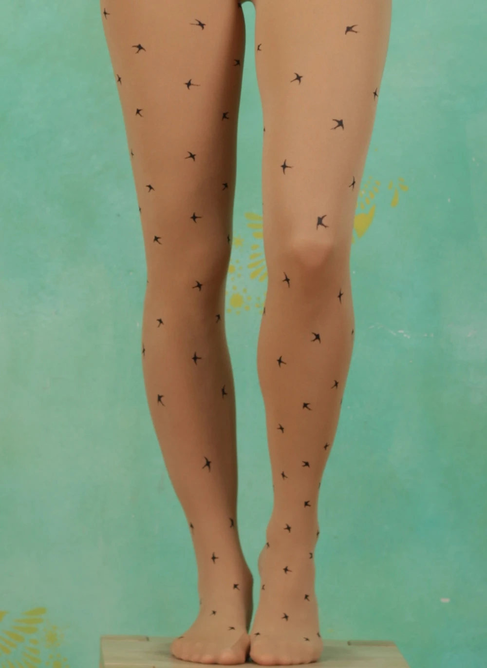 Strumpfhose, Fly Me A Latte, beige/black - Bild 2