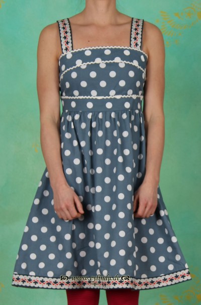 Kleid, bandroba, aegean polka