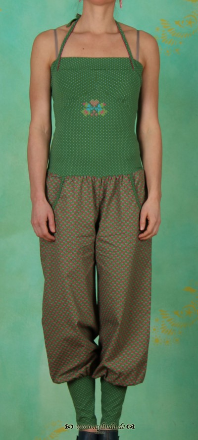 Hose, pumpsuit pants, aztek bloom