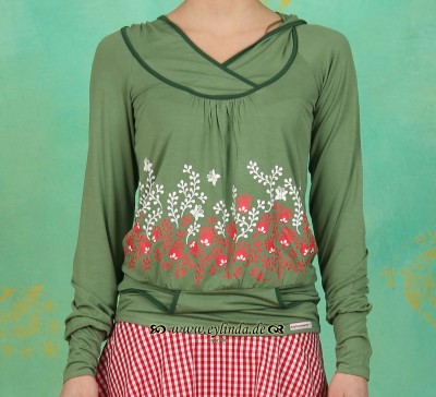 Hoody, chestfall hoody, meadow green