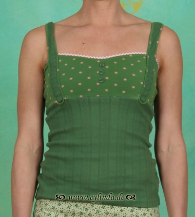 Top, corsetterie top, garden dots