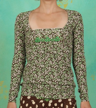 Shirt, Petruschka Quadrat, irish bouquet