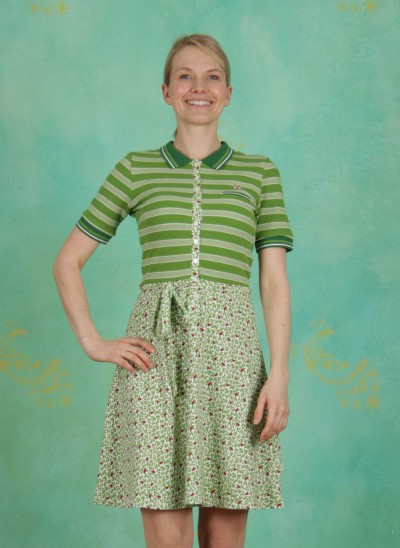 Kleid, Popgymnastik Polodress, stripe-the-grass