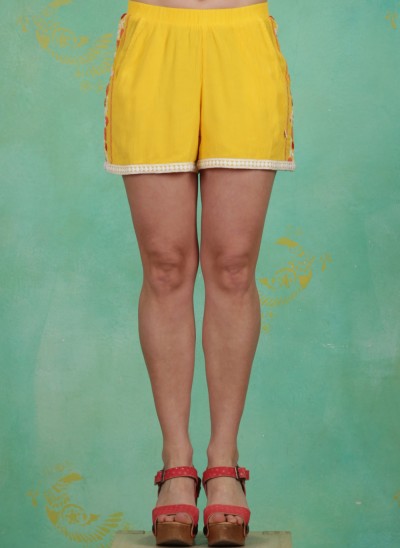 Shorts, Superwelle Legs, sunflower-crepe